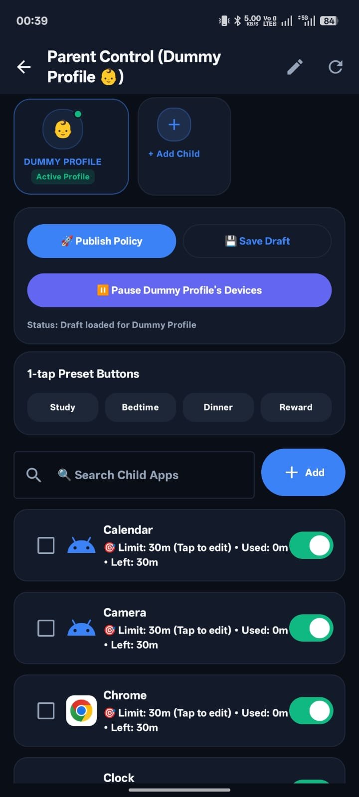 App Limits and Daily Quotas
