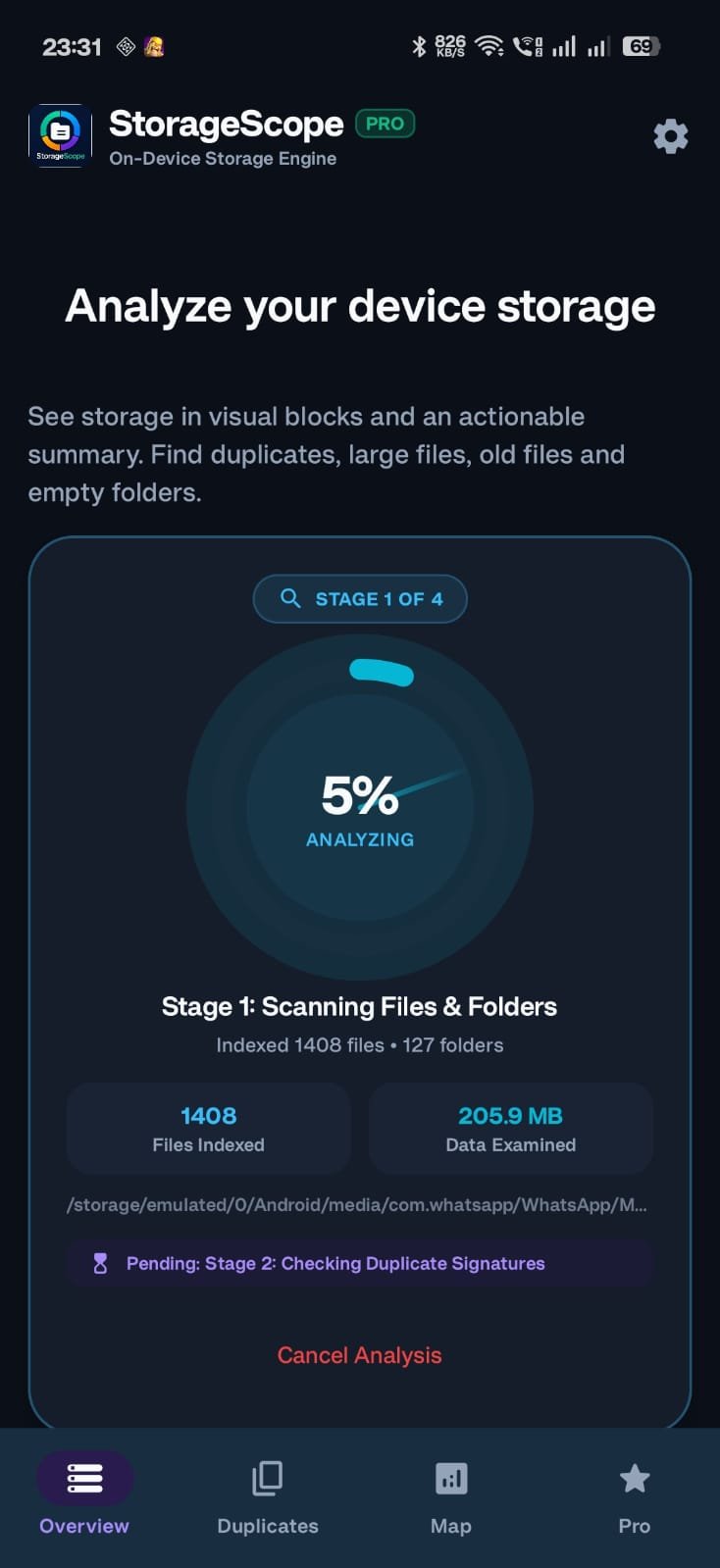 Pro Storage Dashboard